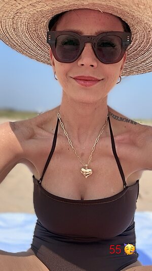 Charisma Carpenter swimsuit