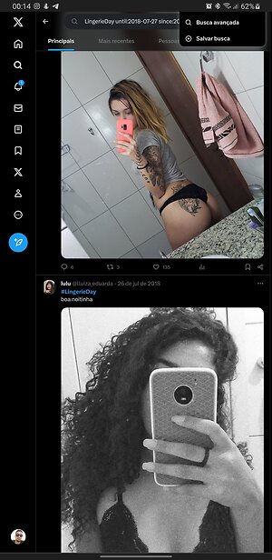 contas que não vendem pack mas que postam nudes de vez em quando ou com certa frequência