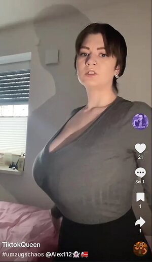 German big tits Tiktok finds Nude Leaked Photo #27