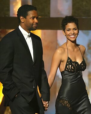 Halle Berry in a mesh top leaked photo #2