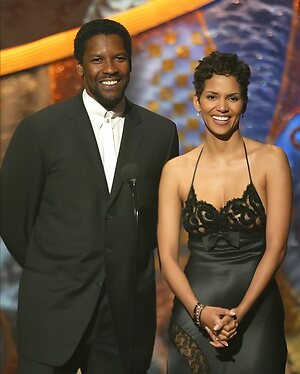 Halle Berry in a mesh top leaked photo #3