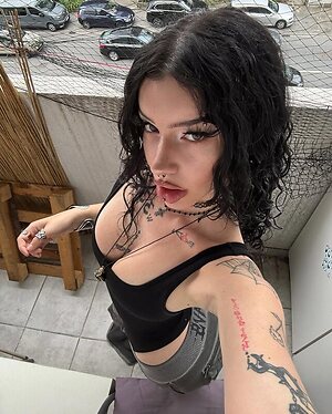 Hot german goth leaked photo #46