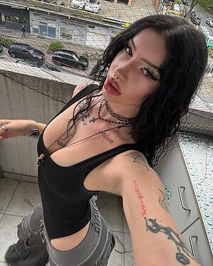 Hot german goth leaked photo #47