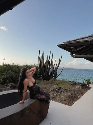 Kim Kardashian in see through outfit leaked photo #6