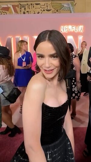 Lily Collins Hot leaked photo #97