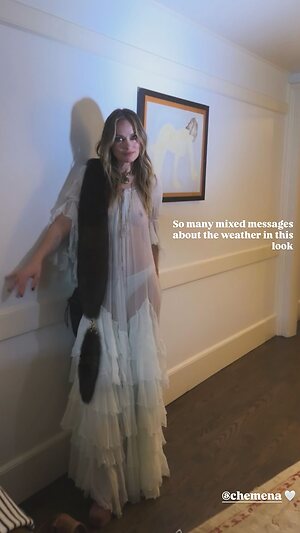 Olivia Wilde see through white dress